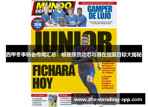 西甲冬季转会传闻汇总:明星球员动态与潜在加盟目标大揭秘 西甲冬季转会传闻汇总:明星球员动态与潜在加盟目标大揭秘